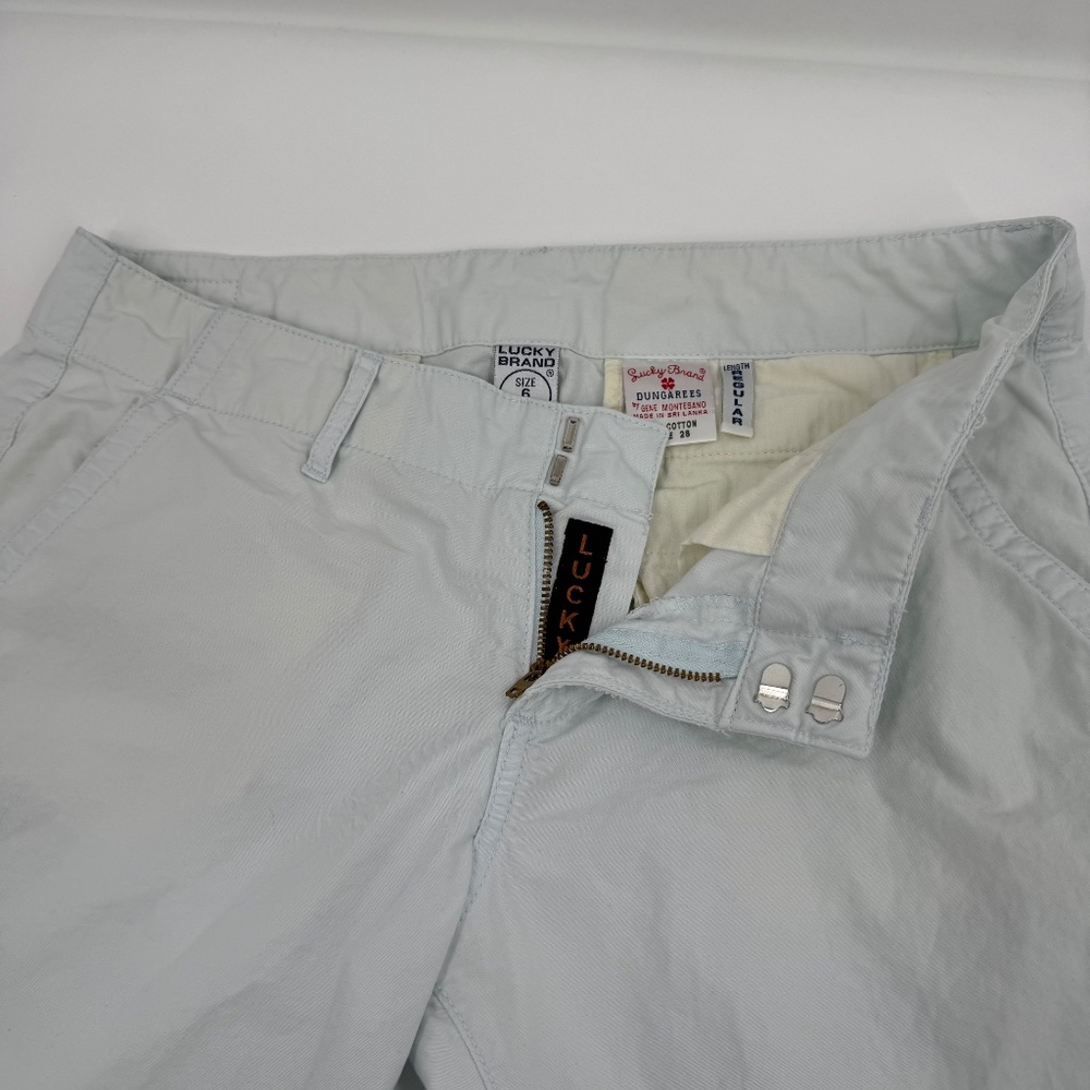 Lucky Brand Pants Women 28 Blue Bootcut Dungarees Vintage Lightweight 90s Y2K - Picture 10 of 16